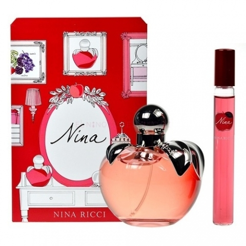 Nina Ricci Nina Подаръчен комплект, Тоалетна вода 50ml + Тоалетна вода roll-on 10ml