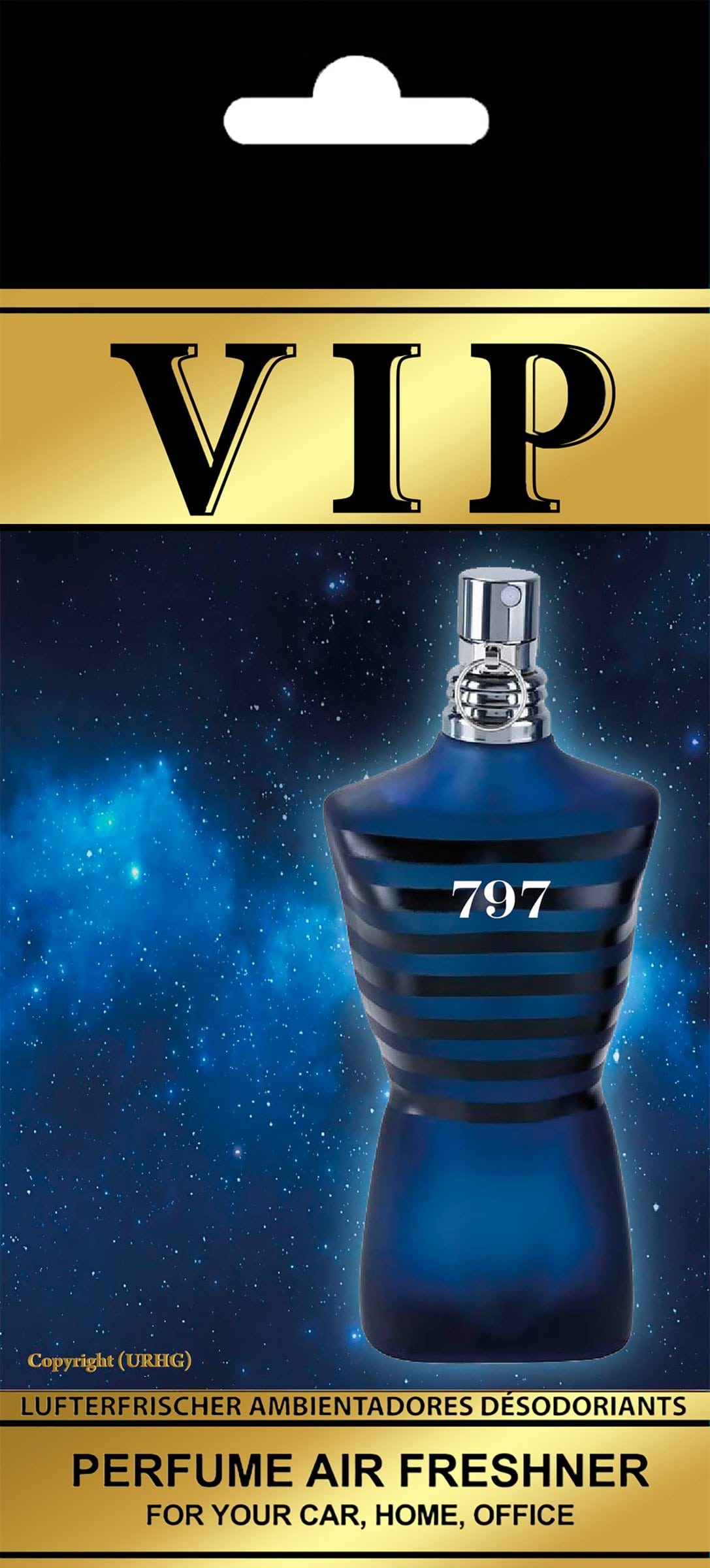 VIP Air Парфюмиран освежител за въздух Jean Paul Gaultier Ultra Male Intense