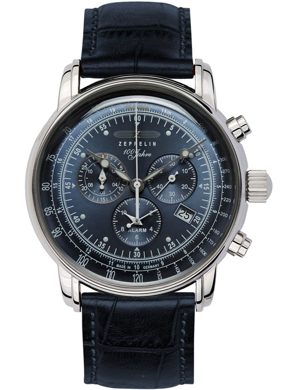 Zeppelin 7680-3 100 Years Zeppelin Alarm Chronograph 42mm 10 ATM