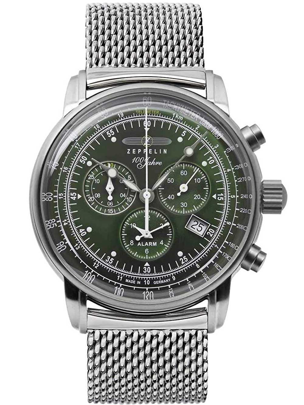 Zeppelin 8680M-4 alarm chrono 100 years 43mm 5ATM