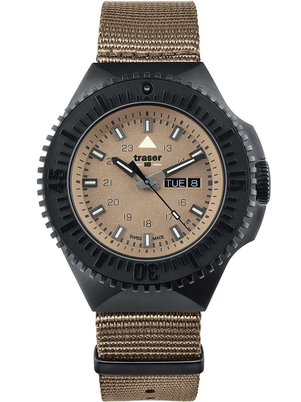 Traser H3 109860 P69 Black-Stealth Sand 46mm 20ATM