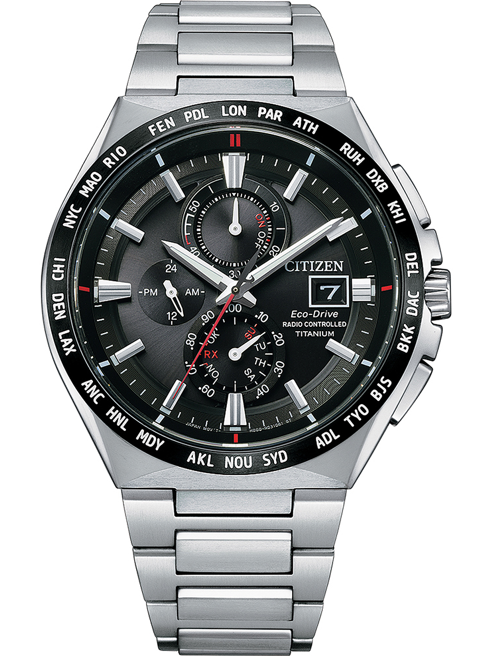 Citizen AT8234-85E Eco-Drive radio controlled Titanium 40mm 10ATM