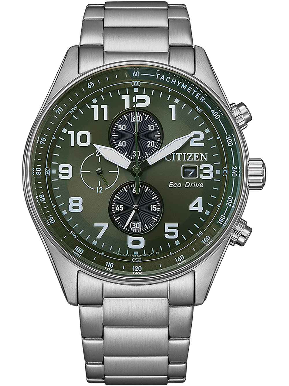 Citizen CA0770-72X Eco-Drive Chronograph mens watch 43mm 10ATM