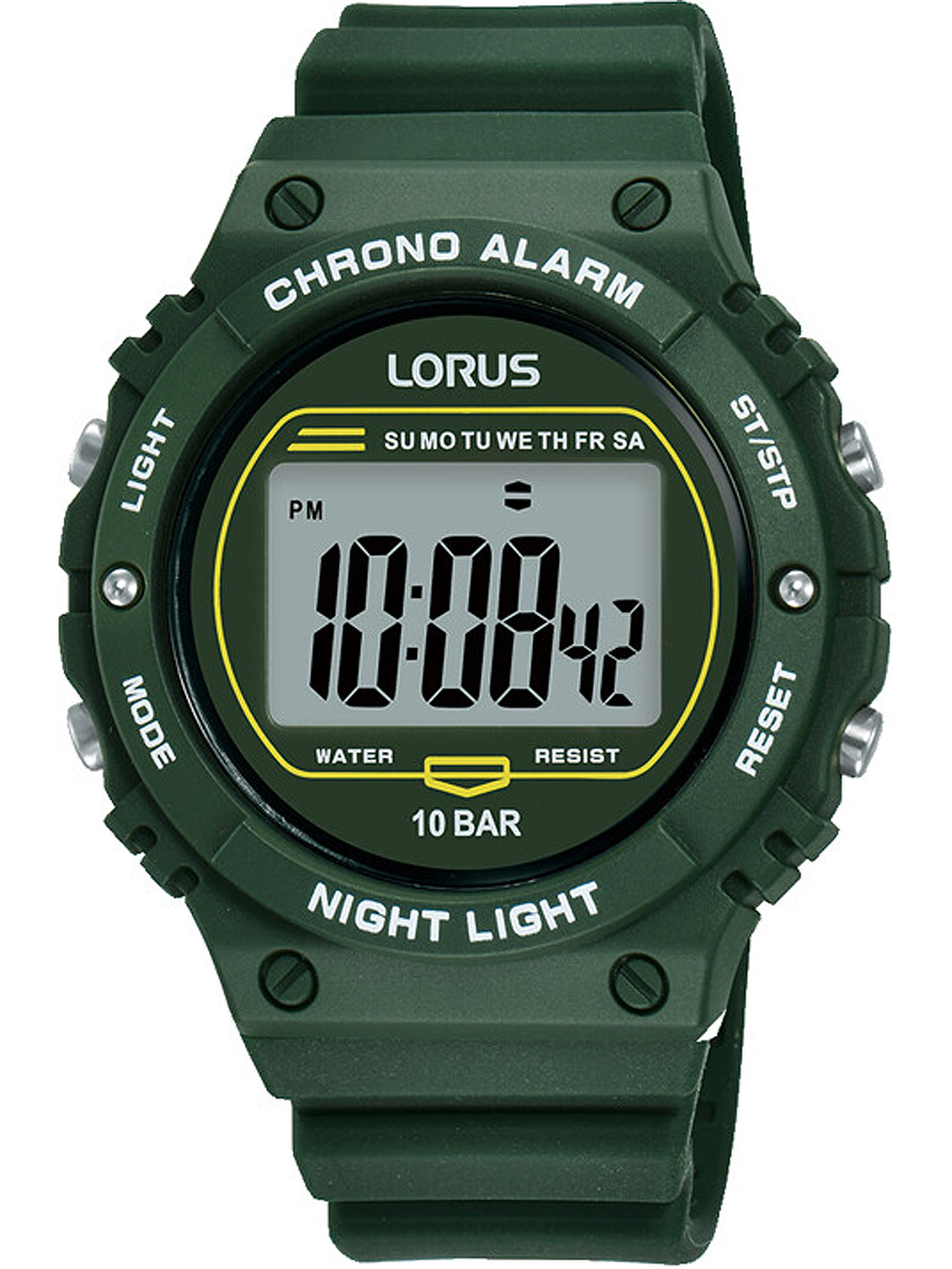 Lorus R2309PX9 Digital Mens Watch 40mm 10ATM