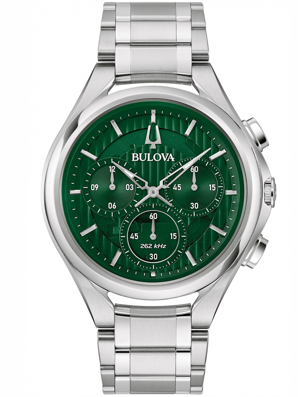 Bulova 96A297 Curv Mens Watch Chronograph 45mm 3ATM