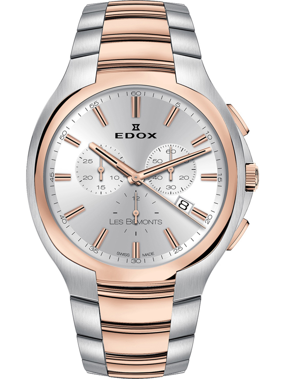 Edox 10239-357R-AIR Les Vauberts Chronograph Mens Watch 42mm 3ATM