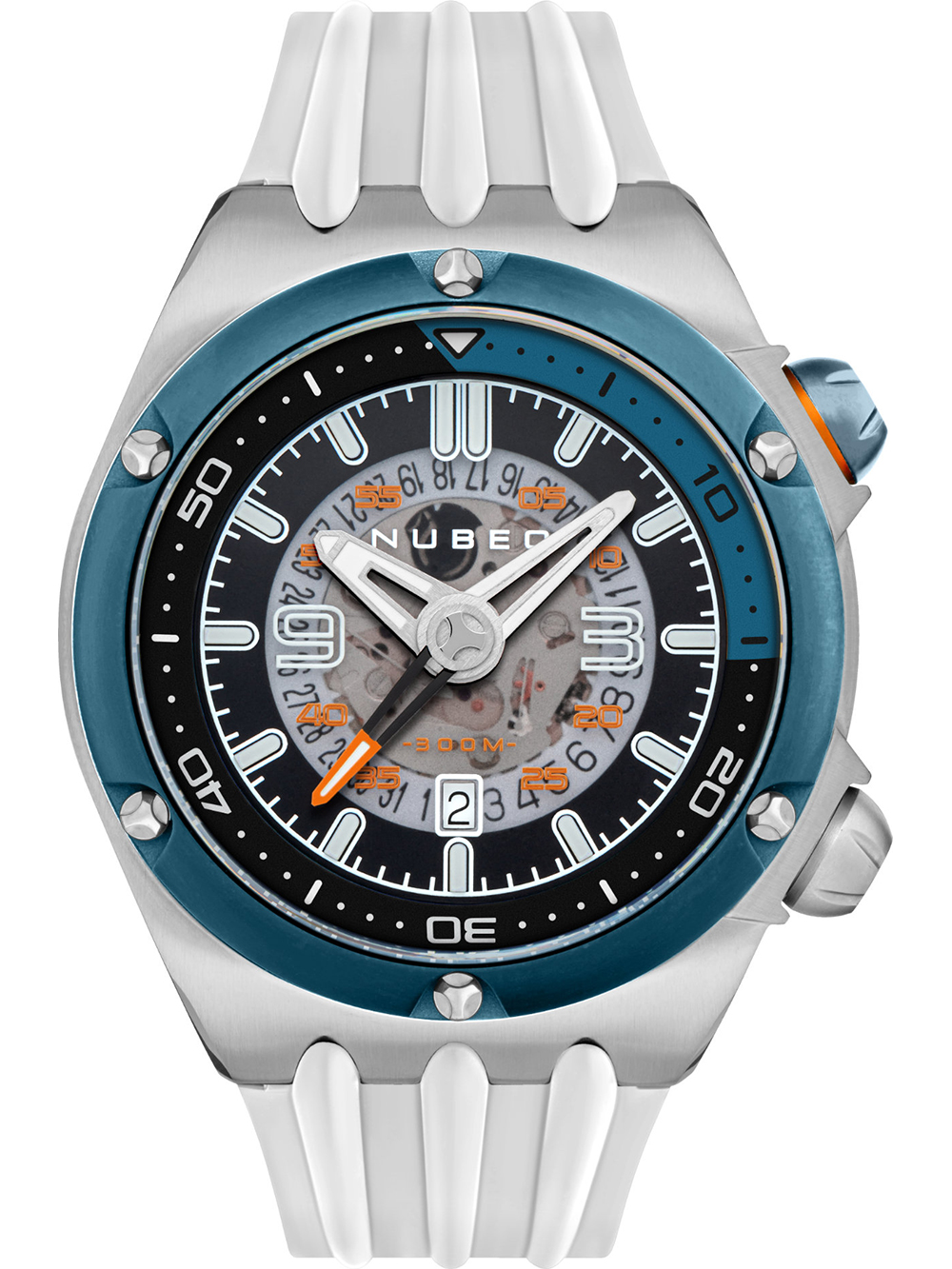 Nubeo NB-6037-0E Mens Watch Nereus Compressor Autom. 50mm 30ATM