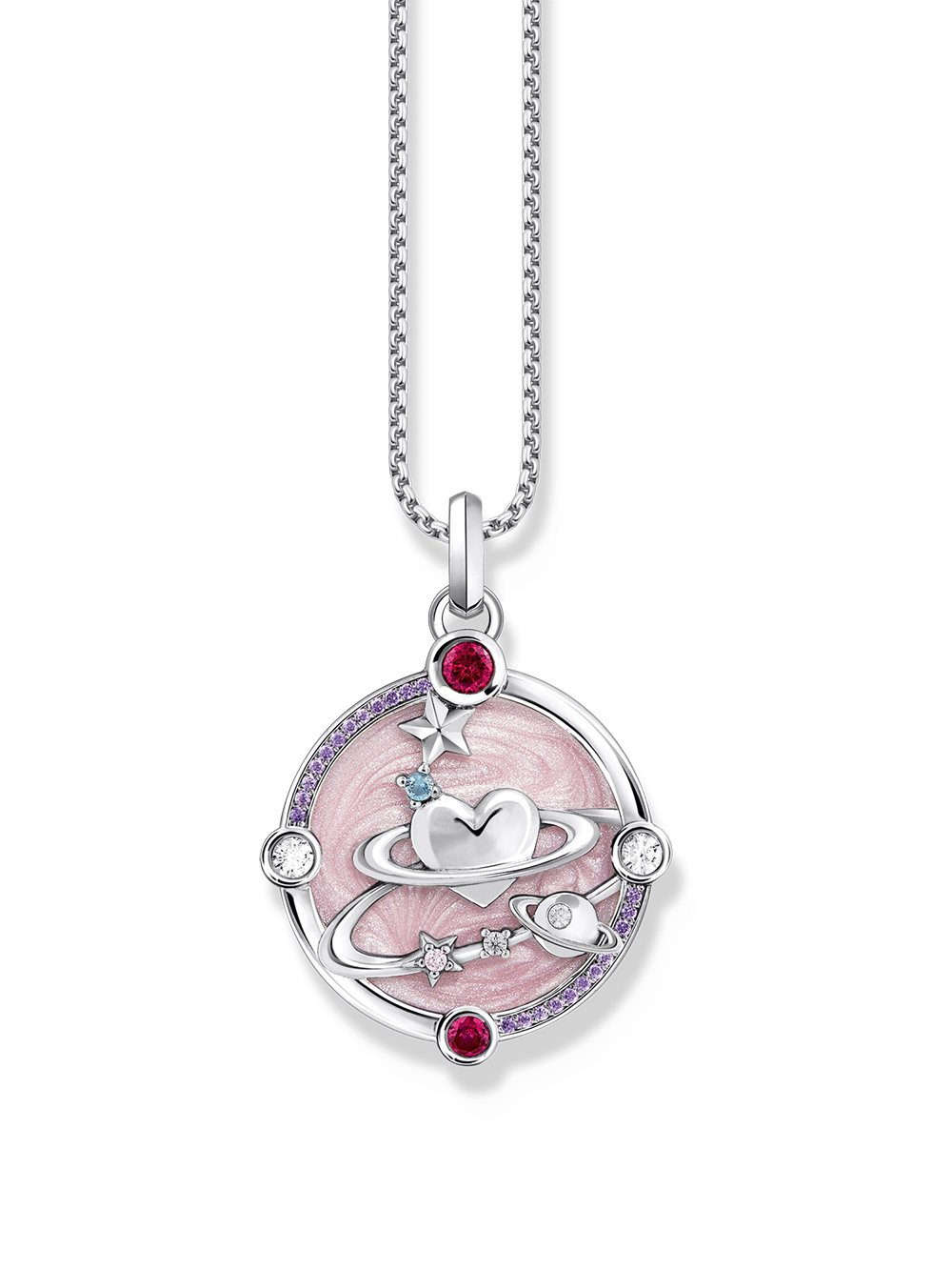 Thomas Sabo PE959-340-9 Silver pendant w. pink enamel 