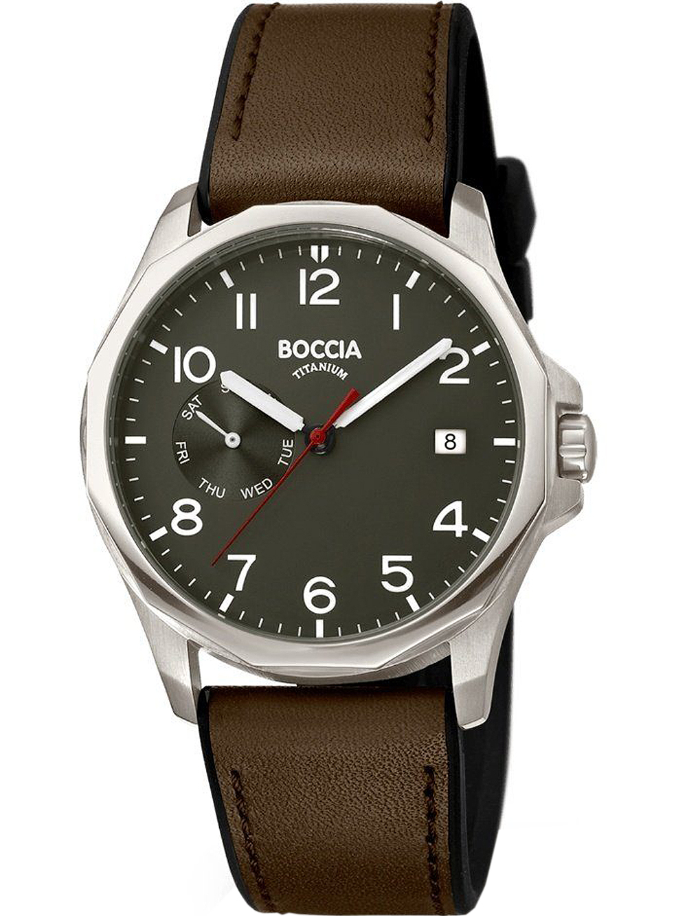 Boccia 3644-01 men`s watch titanium 40mm 10ATM