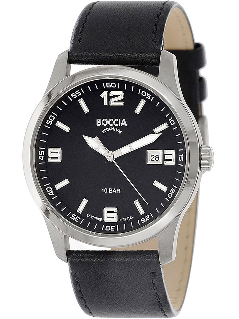 Boccia 3626-02 men`s watch titanium 38mm 10ATM