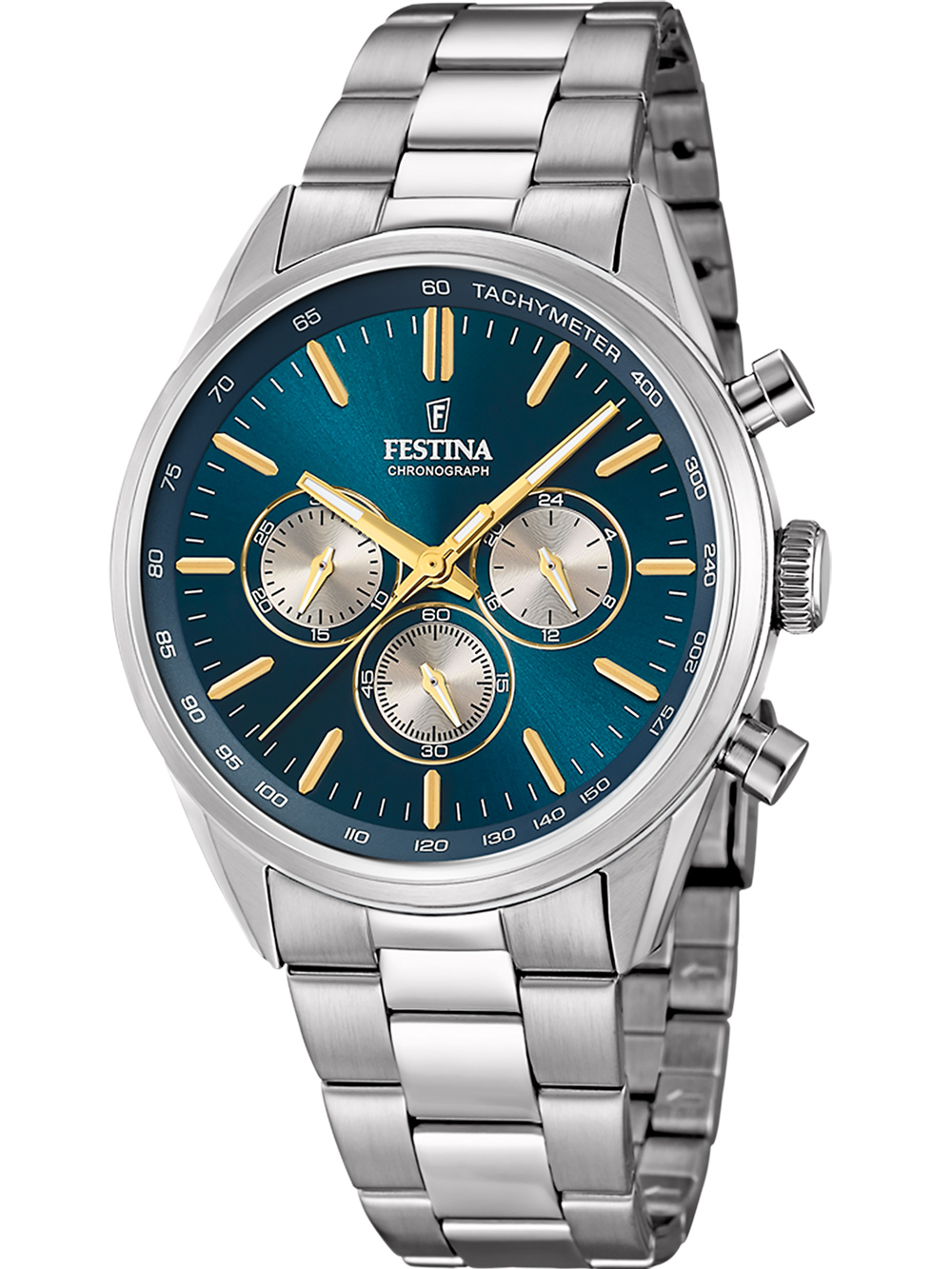 Festina F16820/C Timeless Chronograph Mens Watch 44mm 5ATM