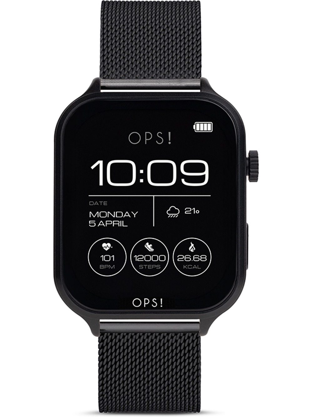 OPS!SMART OPSSW-47 Call Max Amoled unisex Smartwatch 41.5 mm 