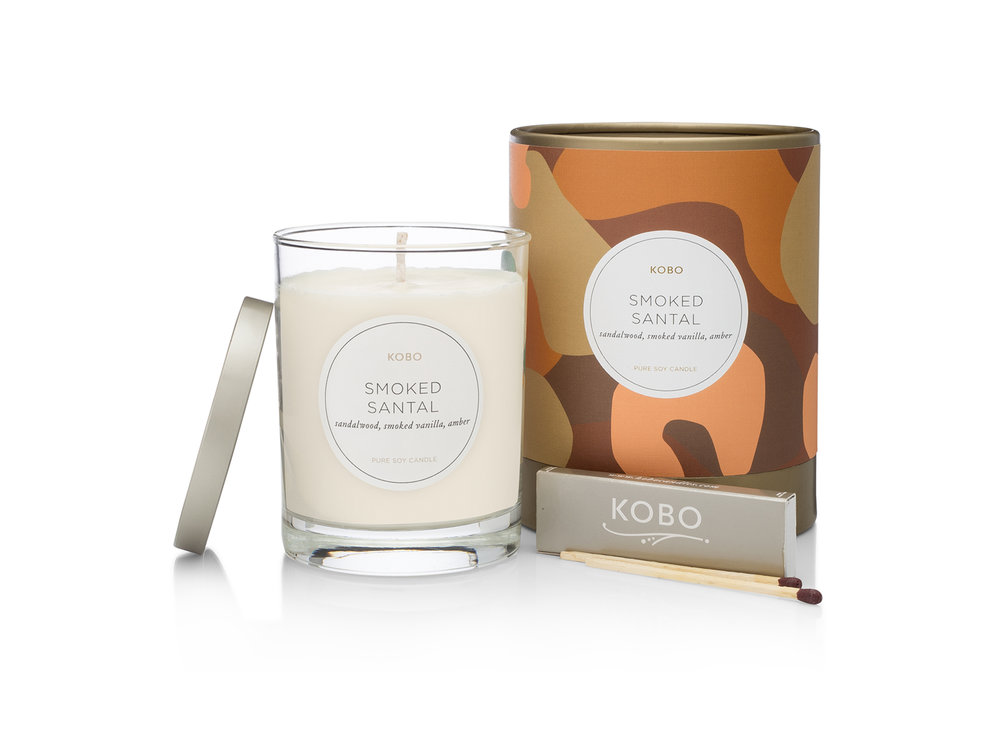 KOBO Camo Smoked Santal Candle ароматизирана свещ (11oz / 312g)