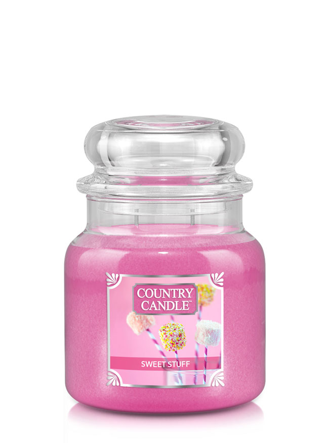 Country Candle Sweet Stuff средна ароматна свещ с 2 фитила (453 g)