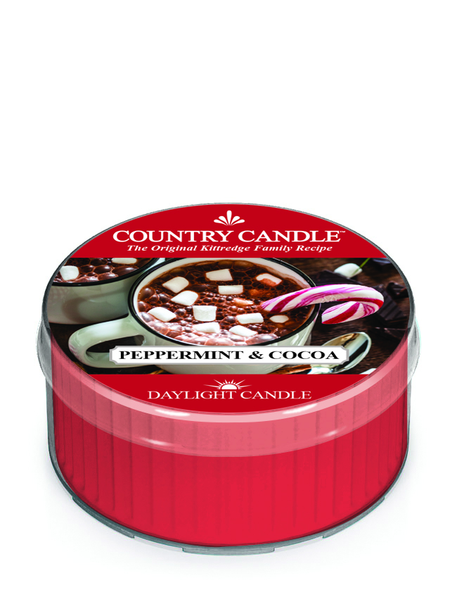 Свещ с аромат на мента и какао Country Candle (42g)