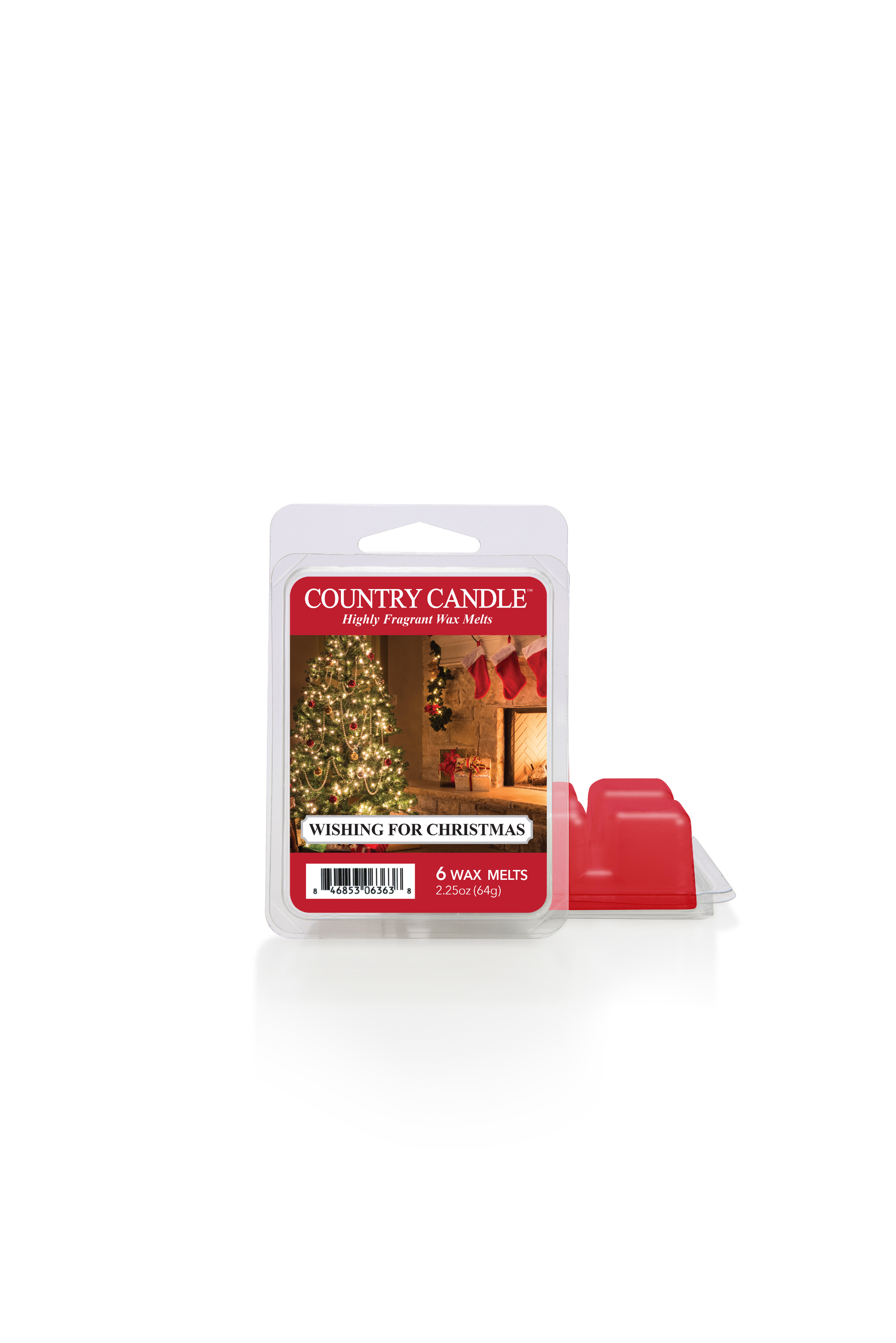 Country Candle Wishing for Christmas ароматен восък (64g)