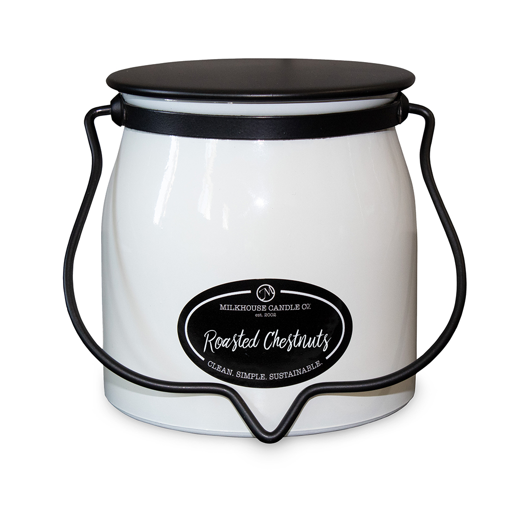 MILKHOUSE CANDLE Свещ с аромат на печен кестен БУТЪР МАСЛО 2 фитила (454 g)