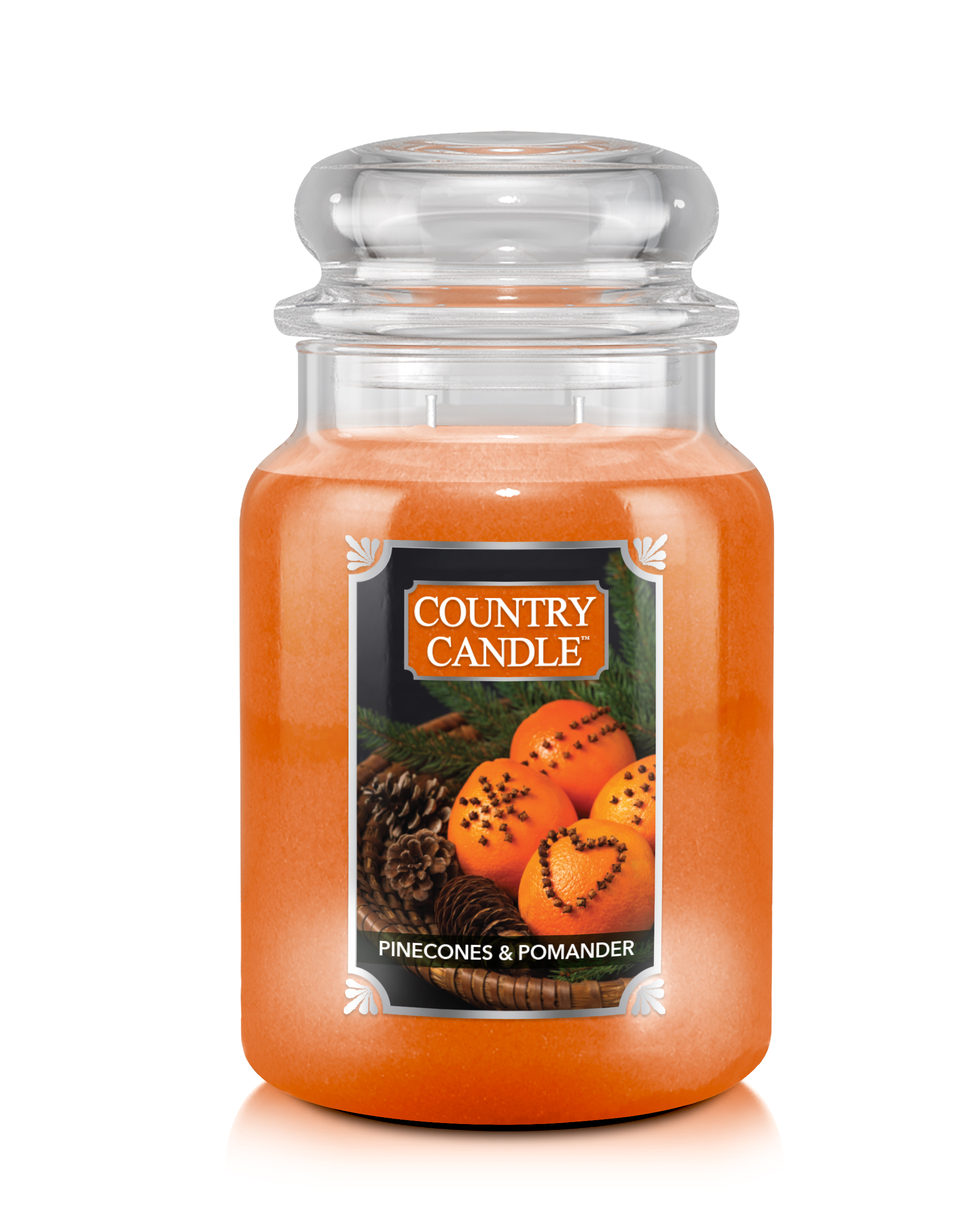 Country Candle Pinecone & Pomander голяма ароматизирана свещ с 2 фитила (737 g)