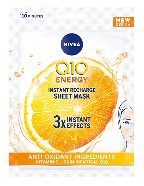 Текстилна 10-минутна маска Q10 Plus C (10 Minutes Sheet Mask) 1 бр